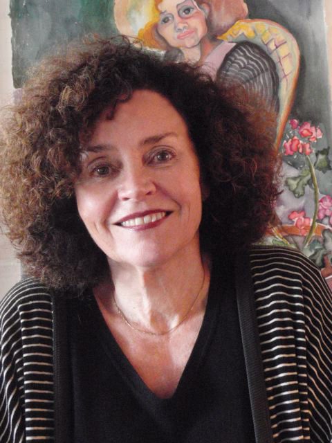 photo of Beverly Bie Brahic (poetry '06), smiling in a striped sweater
